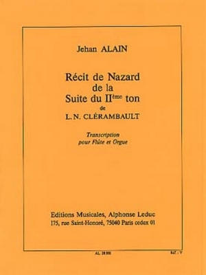 Recit De Nazard De La Suite Du IIeme Ton De Clerambault/Flûte Et Orgue