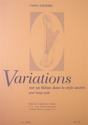 3 Morceaux N03 Variations Sur Theme Style Ancien Op. 30 Harpe