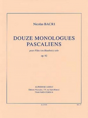 12 Monologues Pascaliens Op. 92