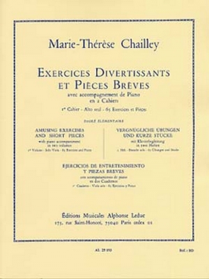 Exercices Divertissants Et Pieces Breves Vol.1 : 65 Exerc. Et Pieces