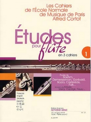 Etudes Pour Flûte Cahiers De L'Ecole Normale De Musique Vol.1 Arr.Divers
