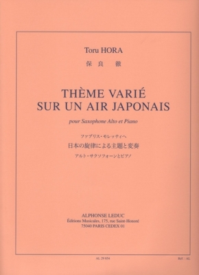 Theme Varie Sur Un Air Japonais/Saxophone Mib Et Piano