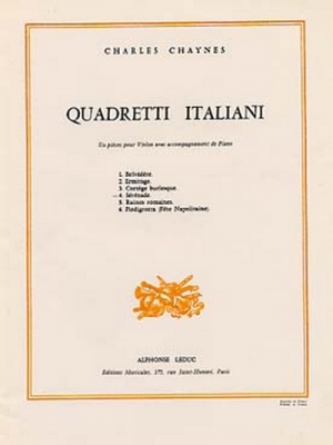 Quadretti Italiani N04 Sérénade Violon Et Piano
