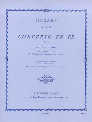Concerto En Re Cadences Taffanel/Gaubert/Donjon