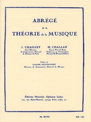 Abrege De La Theorie De La Musique