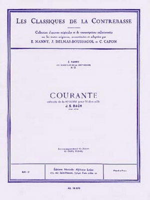 Classique Contrebasse N002 Suite N01 Pour Violoncelle:Courante