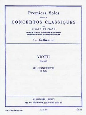 Premiers Solos Concertos Classiques:N017 Violon Et Piano