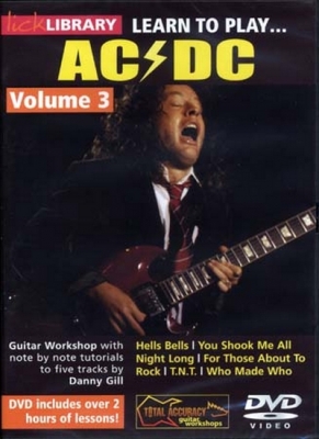 Dvd Lick Library Learn To Play Ac/Dc Vol.3