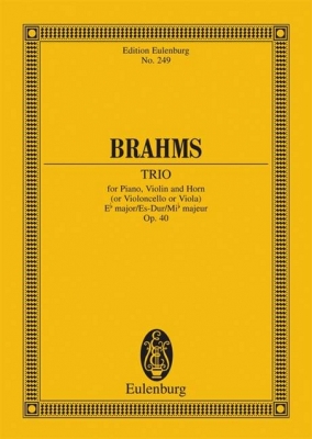Piano Trio Eb Major Op. 40