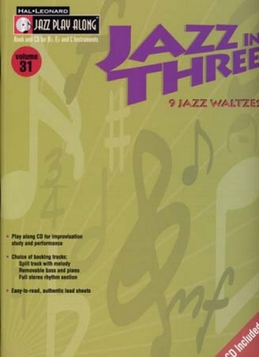 Jazz Play Along Vol.31 Jazz In Three Bb Eb C Inst.