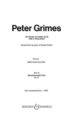 Peter Grimes Op. 33