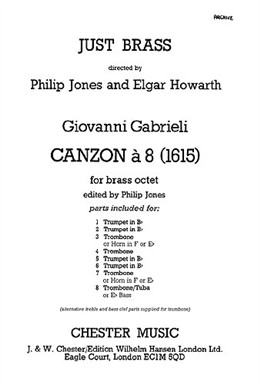 Just Brass No44 Gabrieli Canzon A 8 Score And Parts