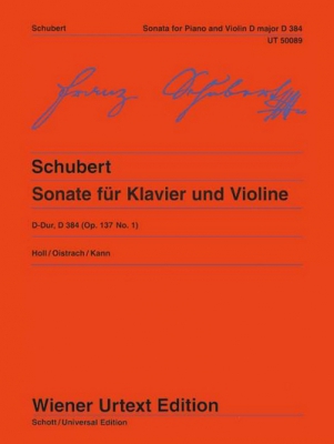 Sonata (Sonatina) D Major Op. 137/1 D 384