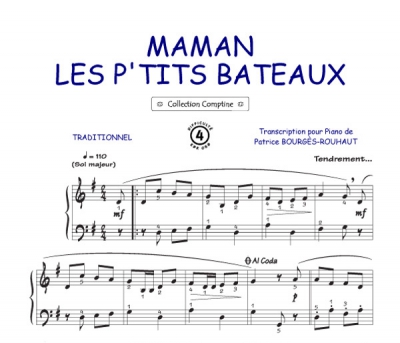 Maman Les P' Tits Bateau Comptine