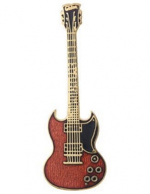 Mini Pins Guitar S.G Rouge