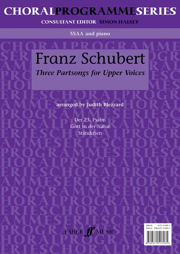 3 Partsongs. Ssaa Acc. (Cps) (SCHUBERT FRANZ)