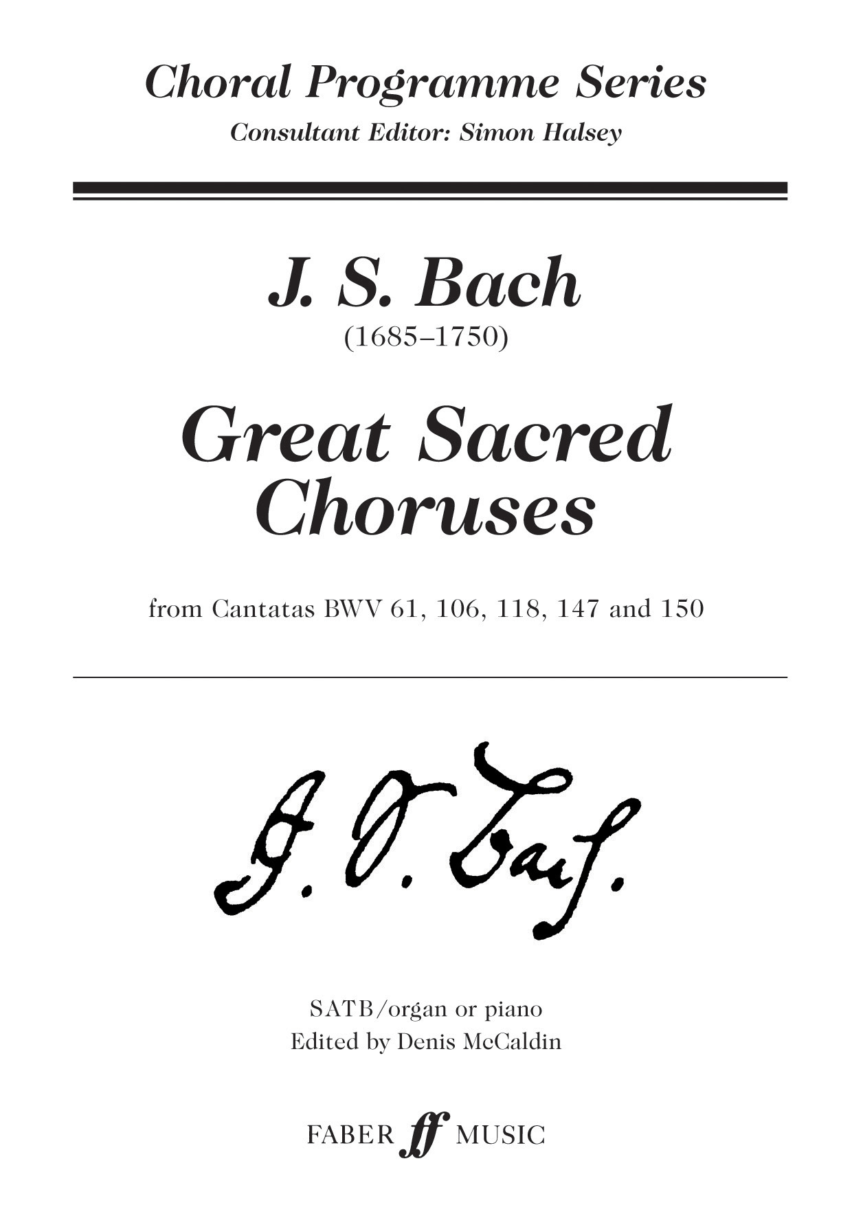 Great Sacred Choruses (BACH JOHANN SEBASTIAN)