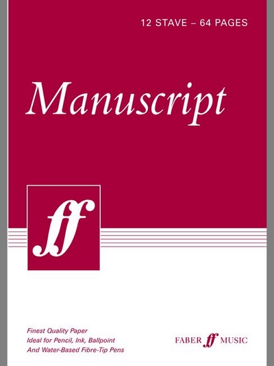 Manuscript A4 12-Stave 64Pp (Spiral Whit