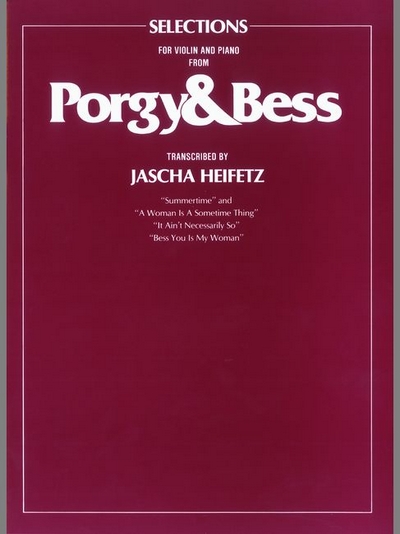 Porgy And Bess Selections (Violin/Piano)