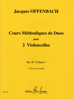 Cours Méthodique De Duos Pour Deux Violoncelles Op. 49 Vol.1 (OFFENBACH JACQUES)