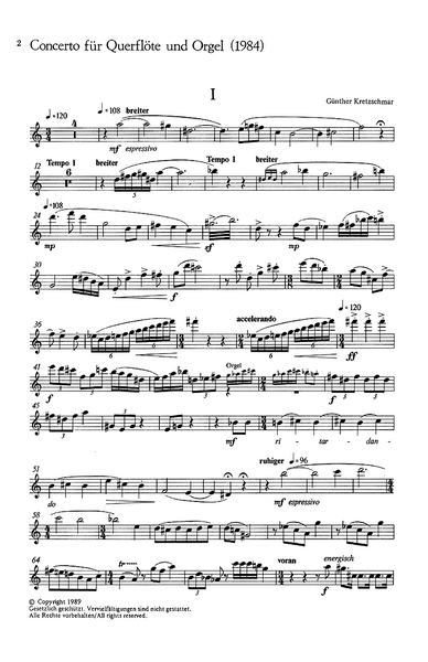 Concerto Für Querflöte (KRETZSCHMAR GUNTHER)