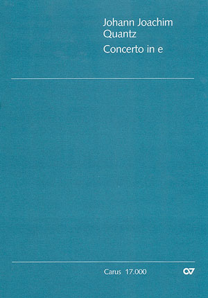 Concerto Per Flauto In E (QUANTZ JOHANN JOACHIM)