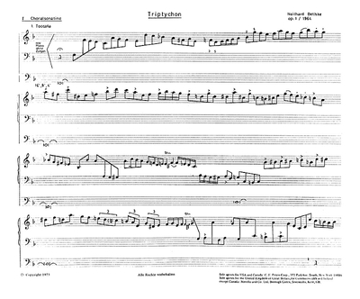 Triptychon - Op. : 1 (BETHKE NEITHARD)