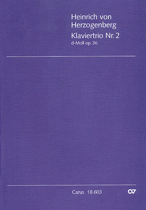 Klaviertrio Nr. 2 In D (HERZOGENBERG HEINRICH VON)