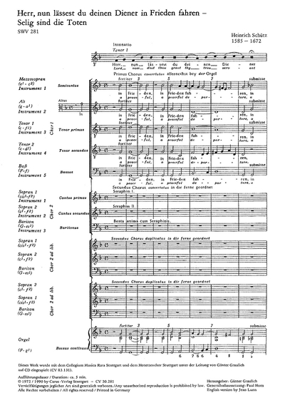 Musikalische Exequien III (SCHUTZ HEINRICH)
