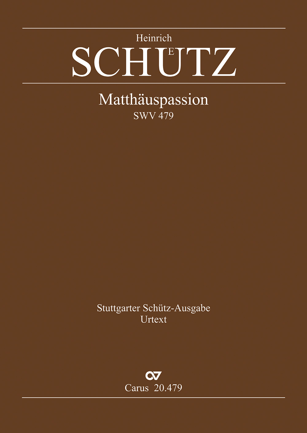 Matthäuspassion (SCHUTZ HEINRICH)