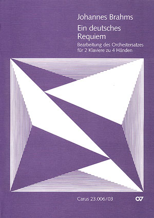 Ein Deutsches Requiem - Op. : 45 - Grüters, A. (Arr.) -