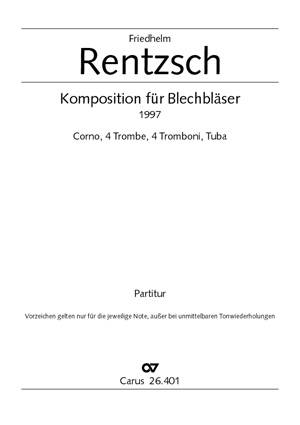 Komposition Für Blechbläser (RENTZSCH FRIEDHELM)