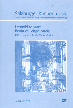 Beate Es, Virgo Maria (MOZART LEOPOLD)