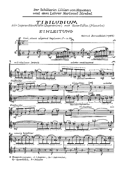Tibiludium - BWV 165 (BORNEFELD HELMUT)