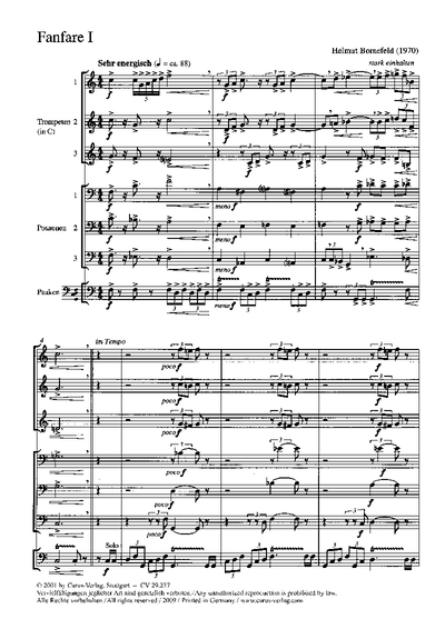 2 Fanfaren - BWV 237 (BORNEFELD HELMUT)