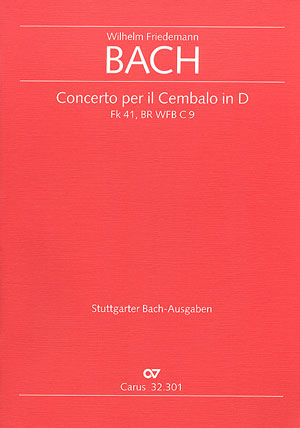 Concerto Per Il Cembalo In D (BACH WILHELM FRIEDEMANN)
