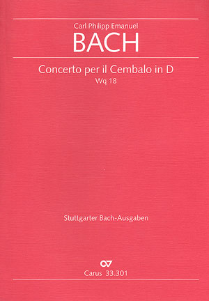 Concerto Per Il Cembalo In D (BACH CARL PHILIPP EMMANUEL)
