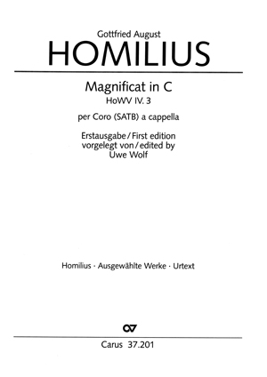 Magnificat In C (HOMILIUS GOTTFRIED AUGUST)