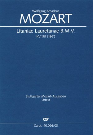 Litaniae Lauretanae B.M.V. In D (MOZART WOLFGANG AMADEUS)