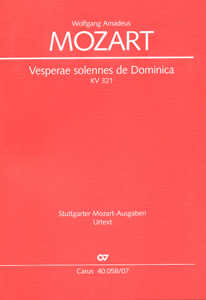 Vesperae Solennes De Dominica (MOZART WOLFGANG AMADEUS)