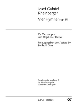 Rheinberger: Vier Hymnen (RHEINBERGER JOSEF GABRIEL)