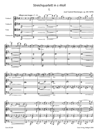 Rheinberger: Kammermusik 1 (Gesamtausgabe, Bd. 29) (RHEINBERGER JOSEF GABRIEL)