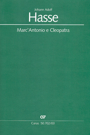 Hasse: Marc'Antonio E Cleopatra (Hwa II/1) (HASSE JOHANN ADOLF)