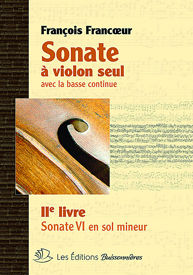 Sonate 6 (sol mineur, extraite du livre II) (FRANCOEUR FRANCOIS) (FRANCOEUR FRANCOIS)