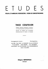 Etudes Voor De Orkesttrommel - Pianobeginners (COUTELIER THEO)
