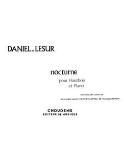 Nocturne Hautbois/Piano (DANIEL-LESUR JEAN-YVES)