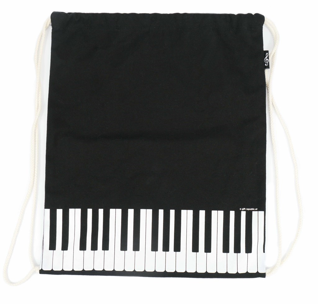 Drawstring bag keys black