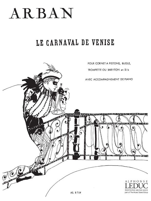 Carnaval De Venise Fantaisie Et Variations Trompette Ou Cornet/Piano