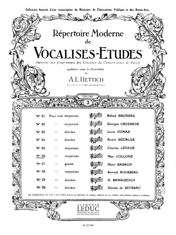 Vocalise Etude N026 (OLLONE D')