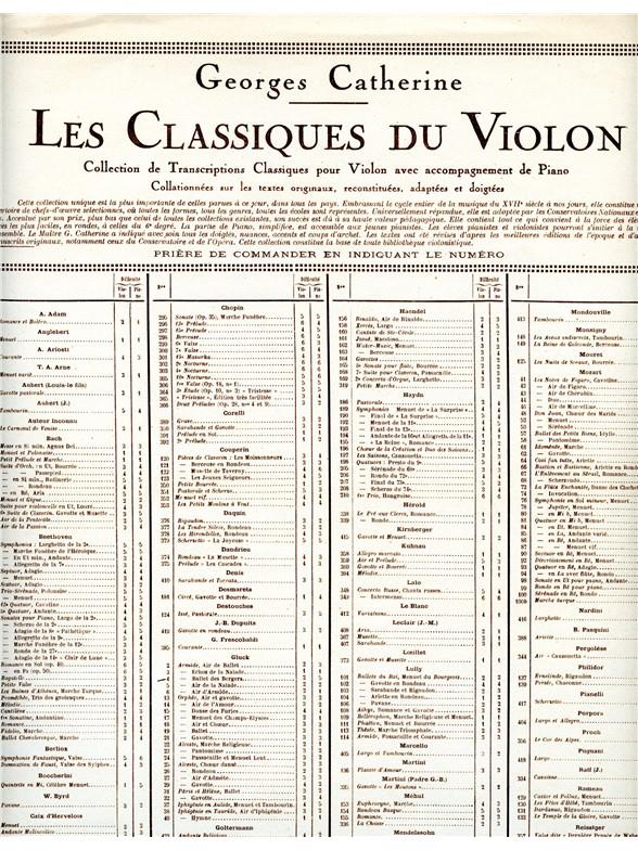 Classique Violon N0004 Armide:Air De Ballet Acte 1-Les Bergers